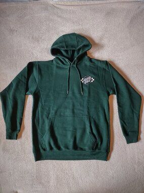 Santa Cruz Hoodie – Green Classic Logo Pullover Sweatshirt Size M